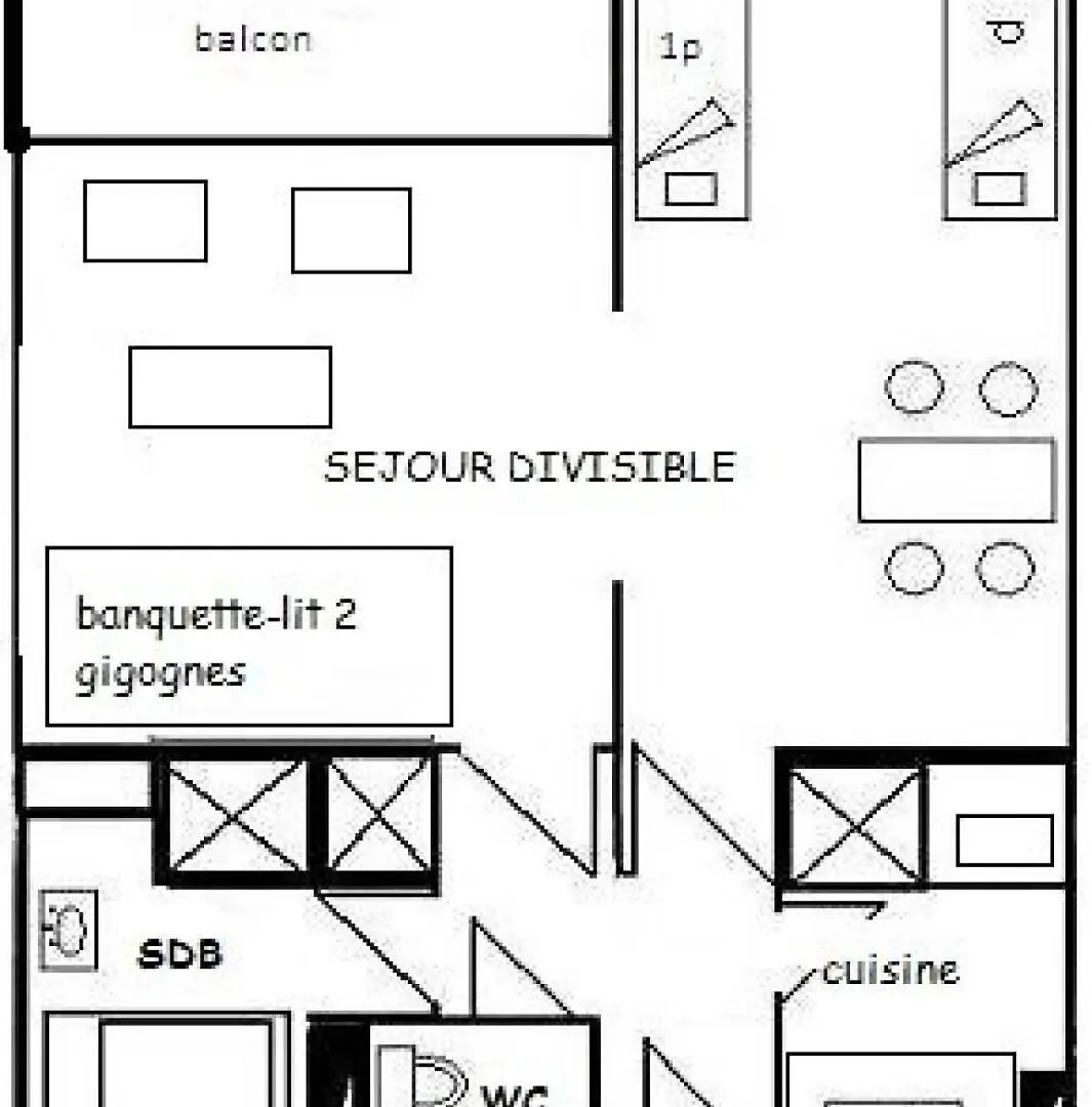 Apartment Residence Le Squaw Valley - Studio Divisible 4 Pers - Le Squaw Valley - Plagne Villages Mae-6004 La Plagne
